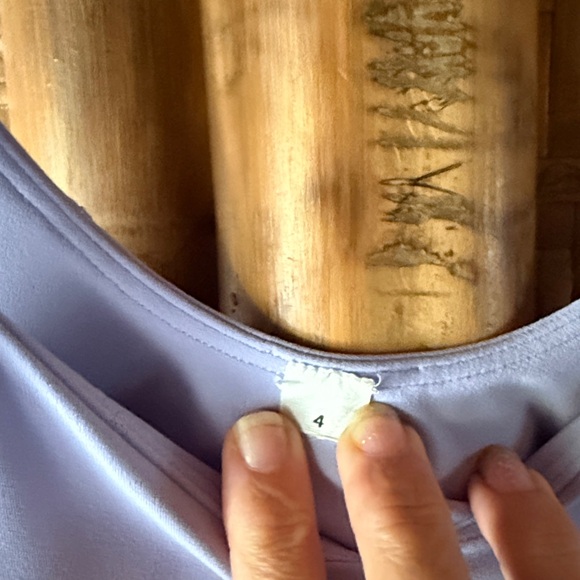 LululemonLavender padded Align V-Neck Crop Top size 4 - Picture 2 of 4